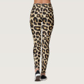 Imitate Leopard Fur Schönes Spots Muster Leggings (Rückseite)