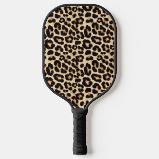 Imitate Leopard Fur Snazzy Pickleball Schläger (Vorderseite)