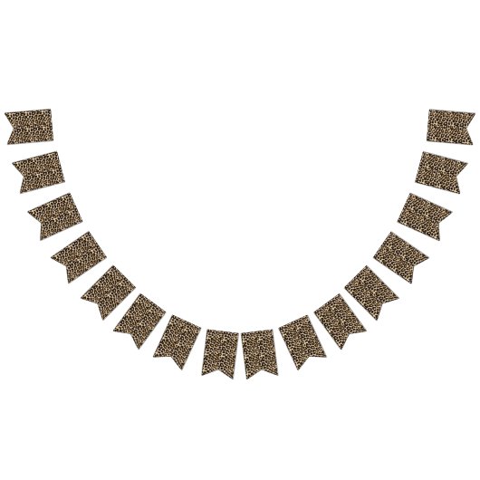 Imitate Leopard Fur Spaß Wimpelkette (Alle)