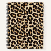Imitate Leopard Fur Wilde Katze Notizblock (Vorderseite)