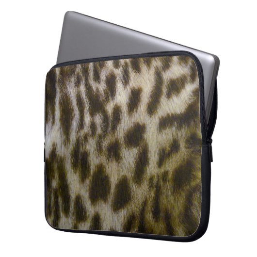 Imitate Leopard Laptop Sleeve (Vorderseite Links)