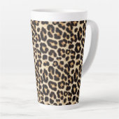 Imitate Leopard-Pelzmuster | Wildkatze Milchtasse (Rechte Ecke)