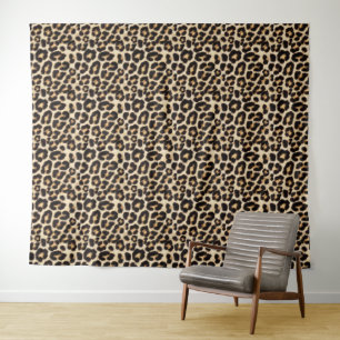 Imitate Leopard-Pelzmuster Wildkatze Wandteppich