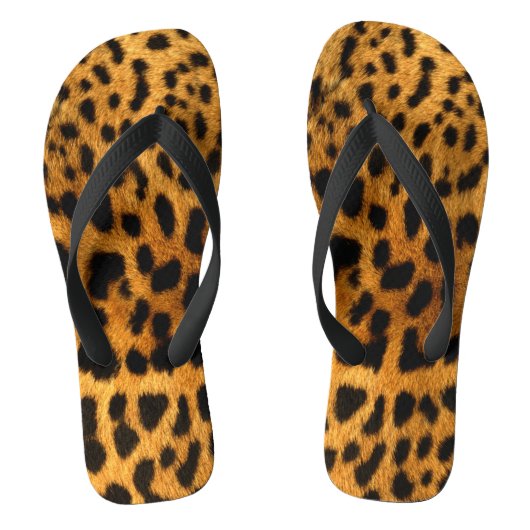 Imitate Leopard Skin Flip Flops Badesandalen (Fußbett)