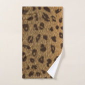 Imitate Leopard Spots Pelz Badhandtuch Set (Handtuch)