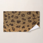 Imitate Leopard Spots Pelz Badhandtuch Set (Handtuch)