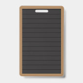 Imitate Letter Board Books & Apple Library Hall Pa Ausweis (Rückseite)