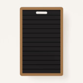 Imitate Letter Board Boy Student Hall Pass Abzeich Ausweis (Rückseite)