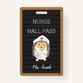 Imitate Letter Board Krankenwagen Igel Hall Pass A Ausweis (Vorderseite)