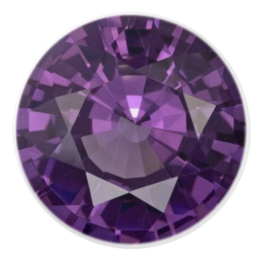 Imitate Lila Diamond Keramik Knöpfe/Pull Keramikknauf (Vorderseite)