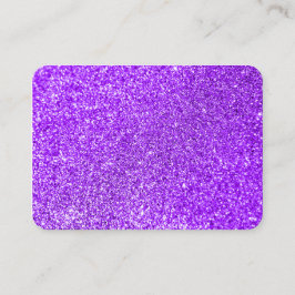 Imitate Lila Glitzer Foto Visitenkarte