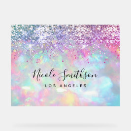 Imitate lila Glitzer opal Stein Hintergrund Acrylschild