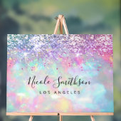 Imitate lila Glitzer opal Stein Hintergrund Acrylschild (Neutral)