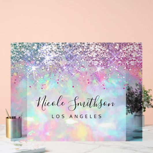 Imitate lila Glitzer opal Stein Hintergrund Acrylschild (Hochzeit)