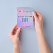 Imitate lila Glitzer Schönheitssalon Flyer (Gruppe)