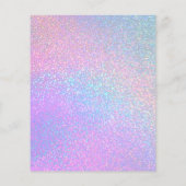 Imitate lila Glitzer Schönheitssalon Flyer (Hinten)