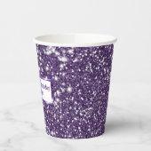 Imitate Lila Glitzer Textur mit benutzerdefinierte Pappbecher (Links)
