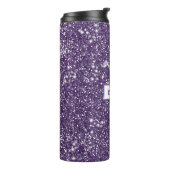 Imitate Lila Glitzer Textur Wirkung & Individuelle Thermosbecher (Nach links gedreht)