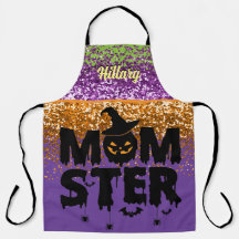 Imitate Lila Orange Glitzer Halloween Momster