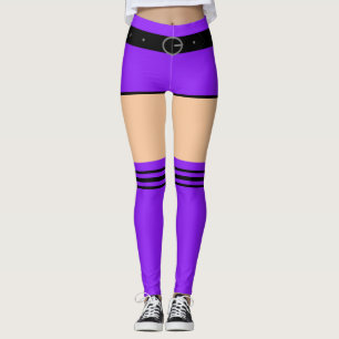 Imitate Lila Shorts und Stricksocken Funny Legging Leggings