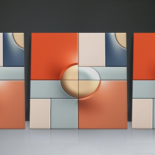 Imitate Linderung Glasierte Minimalistische Illusi Fliese