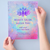 IMITATE Logo-Design für lila Folie Lotus Flyer (Hand)