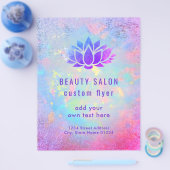 IMITATE Logo-Design für lila Folie Lotus Flyer (Einzeln)