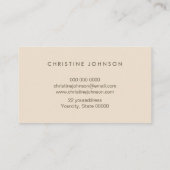 Imitate Lotus-Logo auf der Visitenkarte für Elfenb (Rückseite)