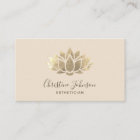 Imitate Lotus-Logo auf der Visitenkarte für Elfenb
