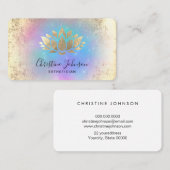 Imitate Lotus-Logo aus Goldfolie auf Pastellfarben Visitenkarte (Vorne/Hinten)