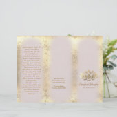 Imitate Lotus-Logo-Broschüre Goldfolie (Stehend Vorderseite)