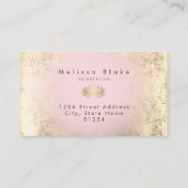 Imitate Lotus-Lotus-Logo für die Blume Visitenkarte (Rückseite)