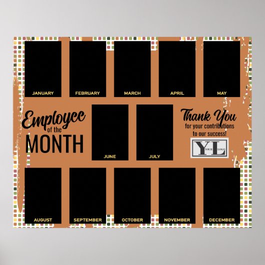 Imitate malen Foto Mitarbeiter der Monatserkennung Poster (Vorne)