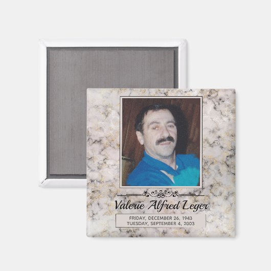 Imitate marbieren benutzerdefinierte Memorial Keep Magnet (Vorderseite/Rückseite)
