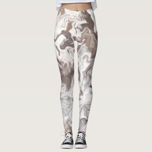 Imitate Marble Abstrakt Leggings (Vorderseite)