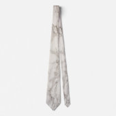 Imitate Marble Alabaster Taupe Tan Moderne Krawatte (Vorderseite)