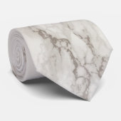 Imitate Marble Alabaster Taupe Tan Moderne Krawatte (Gerollt)
