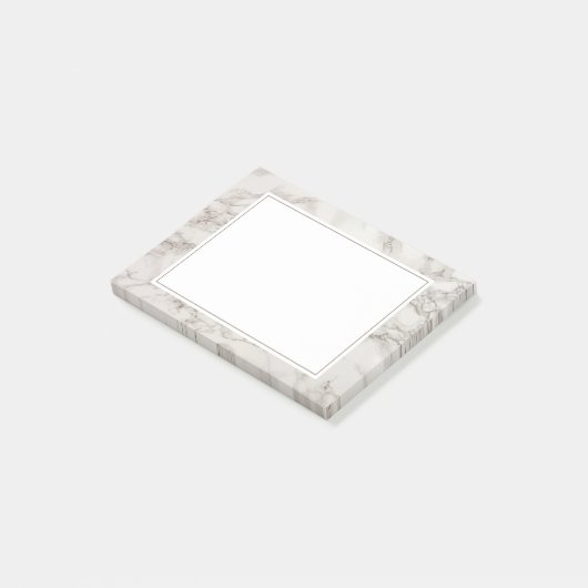 Imitate Marble Alabaster Taupe Tan Moderne Post-it Klebezettel (angewinkelt)