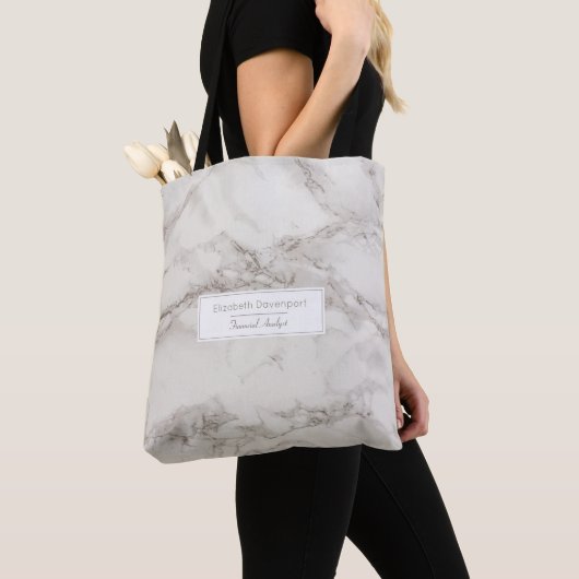 Imitate Marble Alabaster Taupe Tan Moderne Tasche (Von Nahem)