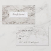 Imitate Marble Alabaster Taupe Tan Moderne Visitenkarte (Vorne/Hinten)