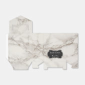 Imitate Marble Alabaster Taupe Tan Wedding Dank Geschenkschachtel (Ungefaltet)