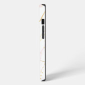 Imitate Marble Geode Monogramm und Name iPhone Hülle (Linke Seite)