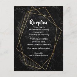 Imitate Marble Geometric Ankündigungspostkarte