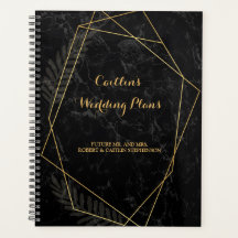 Imitate Marble Geometric Wedding Planer