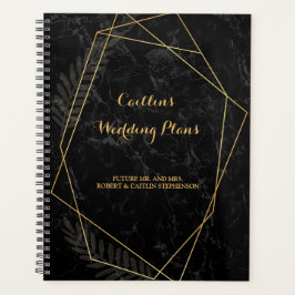 Imitate Marble Geometric Wedding Planer