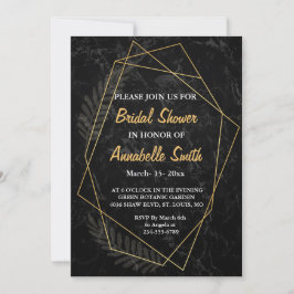 Imitate Marble Geometrisches Brautparty Einladung