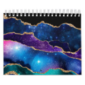 Imitate Marbled Agate Stone Galaxy Funkelnd Schluc Kalender (Titelbild)