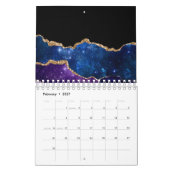 Imitate Marbled Agate Stone Galaxy Funkelnd Schluc Kalender (Feb 2027)