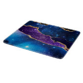 Imitate Marbled Agate Stone Galaxy Funkelnd Schluc Schneidebrett (Ecke)