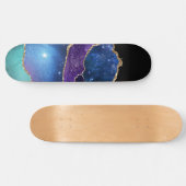 Imitate Marbled Agate Stone Galaxy Funkelnd Shinti Skateboard (Horizontal)